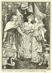 Aquí, Madame, dijo Mazarin, están los premios para una lotería de Henry Justice Ford