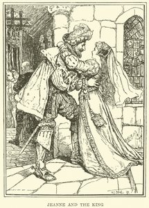 Jeanne y el Rey (grabado) de Henry Justice Ford