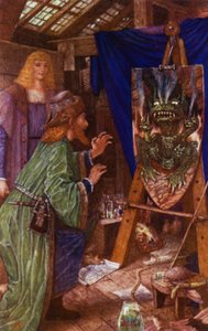 Leonardo asusta a su padre con el monstruo pintado en su escudo