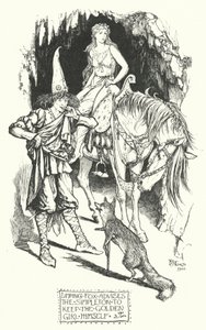 Zorro Cojo aconseja al simplón que se quede con la chica dorada de Henry Justice Ford