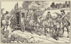 Maclean y Plunket detienen el carruaje de Lord Eglinton de Henry Justice Ford