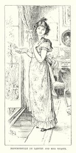 Mademoiselle de Laistre y su comadreja (grabado) de Henry Justice Ford
