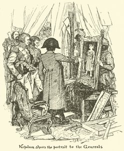 Napoleón muestra el retrato a los generales de Henry Justice Ford
