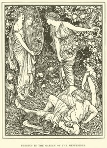 Perseo en el jardín de las Hespérides de Henry Justice Ford