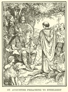 San Agustín predicando a Ethelbert de Henry Justice Ford