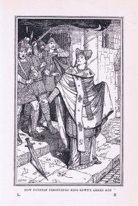 San Dunstan asusta a los hombres armados del rey Edwys de Henry Justice Ford
