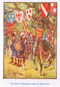 El Conde de Huntingdon toca el cuerno dorado de Henry Justice Ford