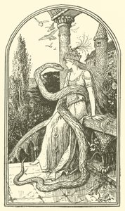 La Serpiente Encantada (grabado) de Henry Justice Ford