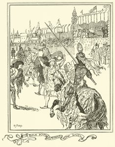 El Rey Detiene el Duelo (grabado) de Henry Justice Ford
