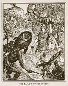 El Desembarco de los Romanos, ilustración de 