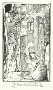 La doncella se arrastra fuera de la olla (grabado) de Henry Justice Ford