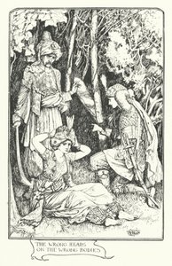 Las cabezas equivocadas en los cuerpos equivocados (grabado) de Henry Justice Ford