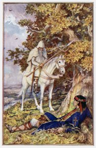 El hombre en el Caballo Blanco viene a curar a San Cutberto de Henry Justice Ford
