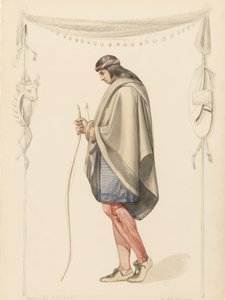 Figura india de perfil, 1851 de Henry Kirke Brown