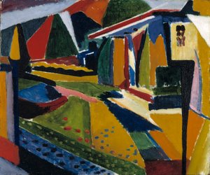 Paisaje Abstracto de Henry Lyman Saÿen