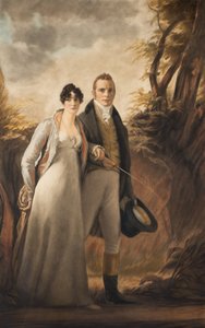 Sr. y Sra. Campbell de Kailzie (mezzotinta) de Henry Macbeth Raeburn