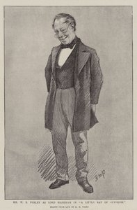 Mr W S Penley como Lord Markham en "A Little Ray of Sunshine" de Henry Marriott (after) Paget
