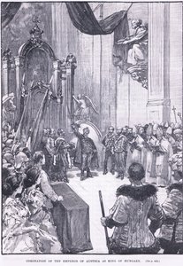 Coronación del Emperador de Austria como rey de Hungría, 1868 d.C. de Henry Marriott Paget