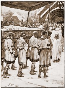 Funeral de Eduardo el Confesor de Henry Marriott Paget
