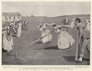 Cómo mantenemos en forma a nuestras enfermeras en Sudáfrica, hermanas jugando al cricket