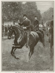 El paseo diario del Rey Jorge en Hyde Park de Henry Marriott Paget