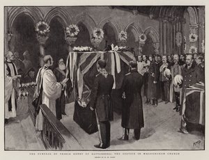 El Funeral del Príncipe Enrique de Battenberg, el Servicio en la Iglesia de Whippingham