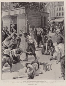 La masacre de cristianos en las calles de Galata