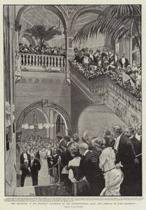 La Recepción de los Ministros de Su Majestad en el Club Constitucional, la llegada de Lord Salisbury de Henry Marriott Paget