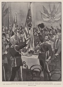 La Recepción de la Honorable Compañía de Artillería de Massachusetts en Londres