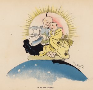 Ilustración de Las aventuras de una muñeca japonesa (litografía en color)