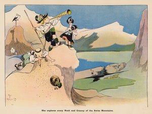 Ilustración de Las aventuras de una muñeca japonesa (litografía en color) de Henry Mayer