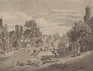 High Street en Bushey, Hertfordshire de Henry Monro