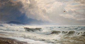 Clima tormentoso en la costa, Cumberland de Henry Moore