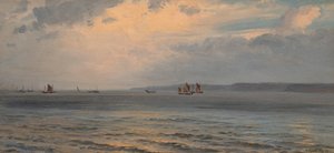 Paisaje marino (óleo sobre lienzo)