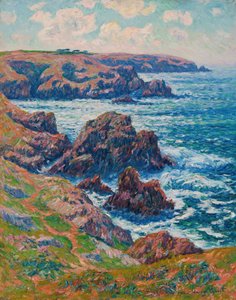 La tierra de Cléden, Pointe du Raz, Finistère, 1911 de Henry Moret