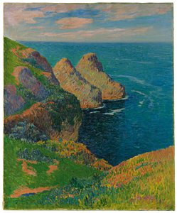 Los acantilados al borde del mar, 1895 de Henry Moret