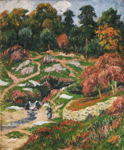 La lavandería en Doelan, Finisterre de Henry Moret