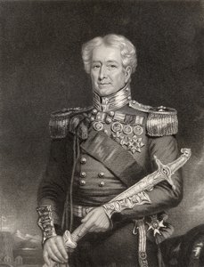 Sir Robert Henry Sale, grabado por F. Holl, de 