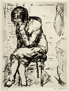 Retrato de la hermana del artista Ella Wahlgreen Nielsen de Henry Nielsen