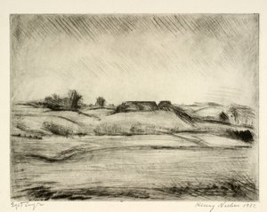 Paisaje abierto con granja de Henry Nielsen