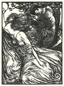Poema de Matthew Arnold: Empédocles en Etna (grabado)