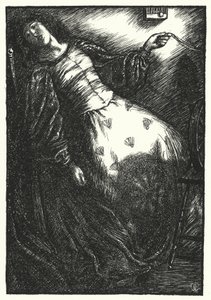 Poema de Matthew Arnold: El merman abandonado (grabado)