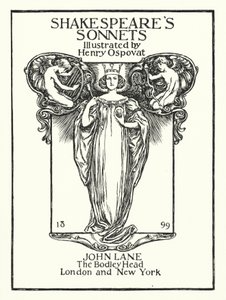 Sonetos de Shakespeare, Portada de Henry Ospovat