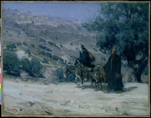 Huida a Egipto, 1899 de Henry Ossawa Tanner