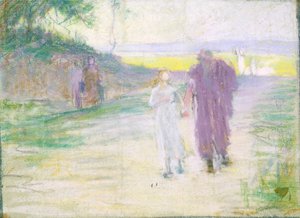 Estudio para la Huida a Egipto de Henry Ossawa Tanner