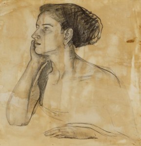 Estudio para el retrato de la Sra. Atherton Curtis de Henry Ossawa Tanner