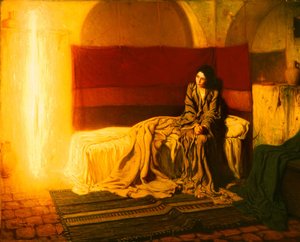 La Anunciación de Henry Ossawa Tanner