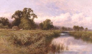 Paisaje de pradera cerca de Marlow-on-Thames