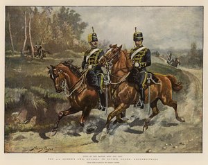 Los 4º Húsares (de la Reina) en Orden de Revista, Reconociendo de Henry Payne