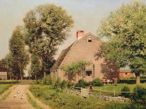 Vieja casa en la carretera, c.1889 de Henry Pember Smith